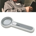 thumbnail image 4 of Large Magnifying Glass, 11X LED Lighted Magnifier Clear 3 Grades Touch Button Rechargeable 10 Lamp Beads Ergonomic  For Elderly For Reading Books, 4 of 8