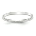 thumbnail image 1 of 14KW 2mm Standard Flat Comfort Fit Band Size 9.5 in 14k White Gold, 1 of 3