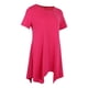 thumbnail image 1 of Camiseta de Manga Corta Acampanada Mujer Cuello En V Flojo Blusa Básica Suave Transpirable Rosa Sunnimix  Camisetas acampanadas de mujer, 1 of 8