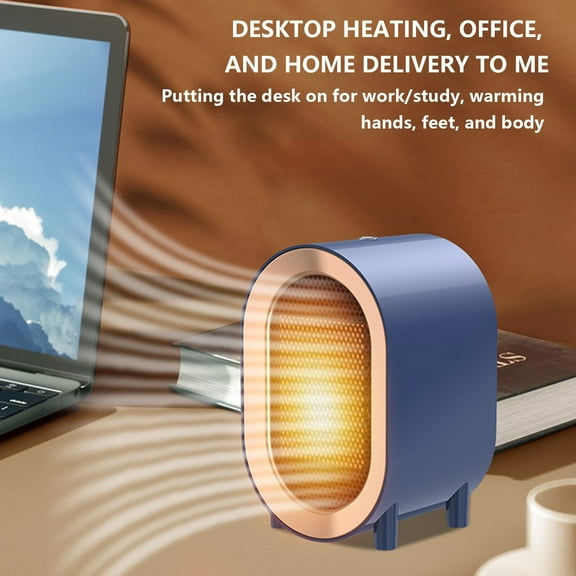 Fmbmuo Space Heaters for Indoor Use,Household Small Heater,1200W Vertical Desktop Mini Heater with High Power Intelligent Control for Bedroom