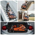 thumbnail image 5 of Ecojoy Electric Stair Climbing Wheelchair for Adults, Large Rear Wheels, Portable & Foldable, Orange, 441lb Limit, 5 of 11