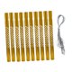 thumbnail image 3 of Juego de 10 tubos de aluminio para carillón de viento, accesorios de repuesto, tubos vacíos para manualidades de exterior y patio. Amarillo, 3 of 8