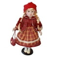 thumbnail image 2 of Figura de muñeca de cerámica de pie, adorable colección de decoración para el hogar, figura de muñeca de escritorio para estantería, dormitorio, ofici, 2 of 9