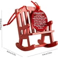 thumbnail image 3 of Christmas in Heaven Memorial Ornament Mini Wooden Rocking Chair,with Meaningful Sign Home Decor for Christmas Tree (5pcs), 3 of 5