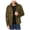 Green - olive, variant on Michael Kors Mens Suede Trucker Jacket, Green, Medium
