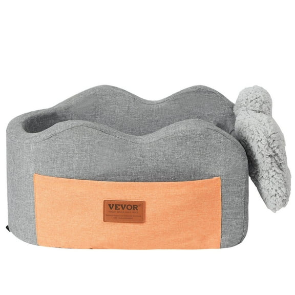 Dog Car Booster Seat - Center Console Pet Carrier for Small Breeds, 8 lbs Weight Limit, Non-Slip & Sturdy