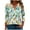 Multicolor Plus Size Blouse for Women_e, variant on CYMMPU Summer Trendy Shirts V Neck Blouses for Women Dressy Casual Loose Fit 3/4 Sleeve T-Shirts Spring Tops Flower Printed Business Elegant Work Tops T-Shirts Multicolor L