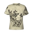 thumbnail image 6 of Vsdgher Vintage Floral Print Men's Dry Fit Mesh Athletic Shirts Moisture Wicking Tennis T-Shirt Tops, 6 of 9