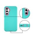 thumbnail image 6 of Ebizware for Samsung Galaxy S23 FE 5G Phone Case, Heavy Duty Shockproof Case [Military Grade Drop Tested] Dual Layer Full Body Protective Cover for Galaxy S23 FE 5G - Green/Hot Pink, 6 of 7