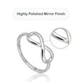 thumbnail image 5 of Y'all Sterling Silver Infinity Band for Women, Figure Eight Design Ring, Size 7, 5 of 5