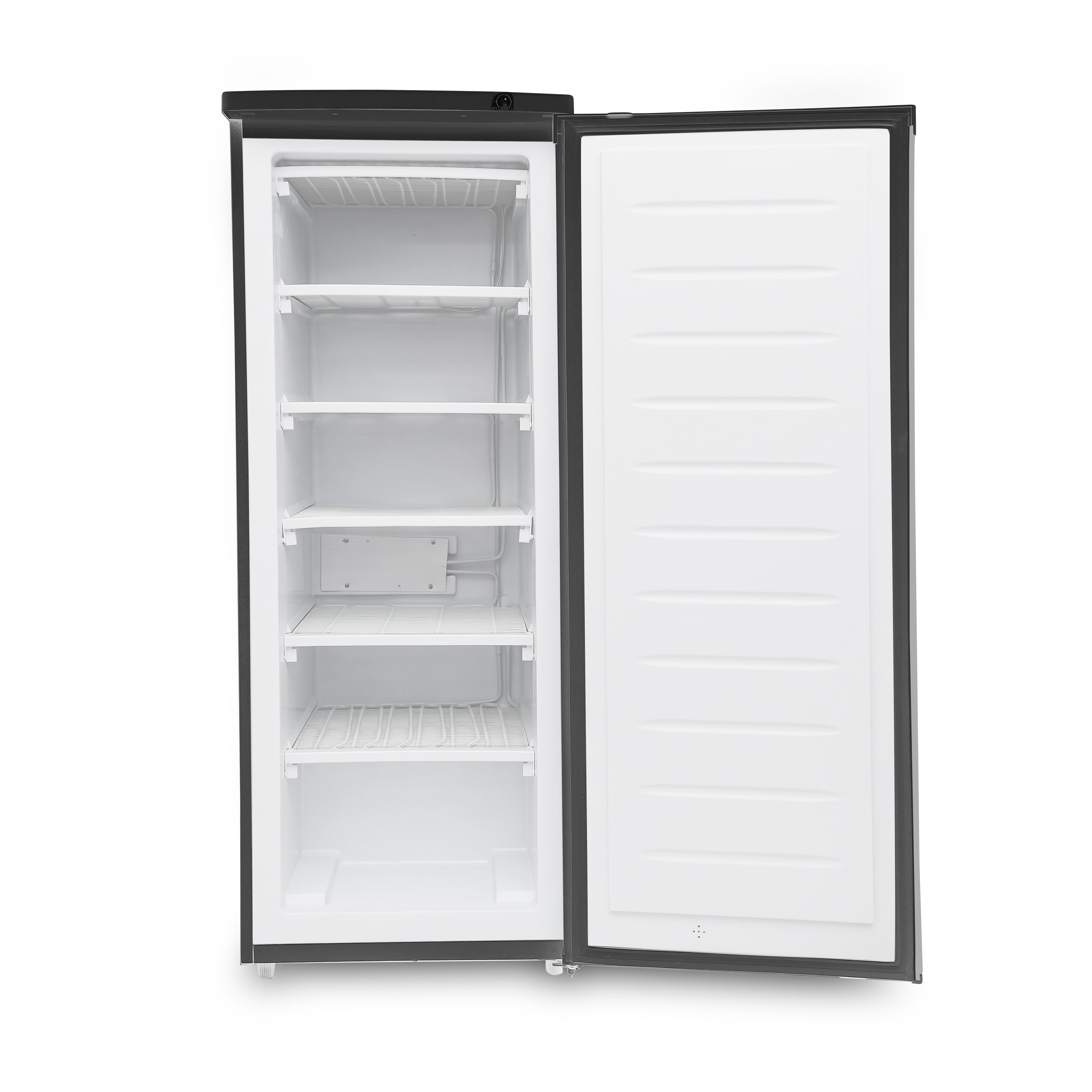 Commercial Cool Portable 6 cu. ft. Undercounter Upright Freezer with Adjustable Temperature Controls-Black with VCM Door
