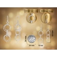 thumbnail image 3 of Mystical Comets Multiple Twist Circles Sterling Silver Dangle Earrings, 3 of 8