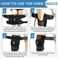 thumbnail image 4 of NEENCA hinged knee brace, adjustable compression knee brace for men and women, open patella knee brace for knee pain, swelling, meniscus tear, ACL, PCL, MCL, joint pain relief, injury recovery., 4 of 6