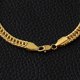 thumbnail image 2 of 2 pulseras de cadena de cobre de moda, regalo de joyería, brazalete de cadena de eslabones cubanos para mujeres y hombres., 2 of 6