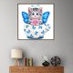thumbnail image 5 of Gato de dibujos animados DIY 5D diamante pintura de decoración púrpura Azul Sunnimix Kit de pintura de diamantes, 5 of 7
