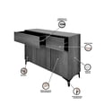 thumbnail image 4 of Credenza Bufetera Moderna Aparador Multiusos Minimalista, Mueble Organizador con Puertas y Amplio Almacenamiento., 4 of 5
