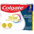 thumbnail image 1 of Colgate Total Active Prevention Plus Deep Clean Toothpaste, Mint, Value Pack 3x70ml, 1 of 3