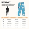 thumbnail image 3 of Pofeuu Cute Healthy Teeth Print Women's Fashion Pajama Pants with Pockets Comfy Drawstring Sleep Lounge Bottoms-Large, 3 of 6
