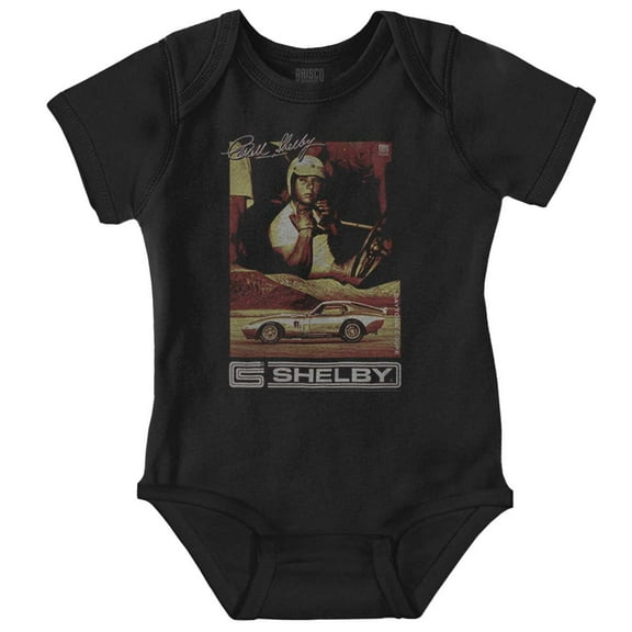Carroll Shelby Daytona Racecar Driver Romper Boys or Girls Infant Baby Brisco Brands NB