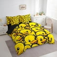 thumbnail image 3 of Manfei Yellow Duck 7-Piece Twin Bedding Sets,Cartoon Animal Bedding Comforter Set,Kawaii Wildlife Breathable Sheet Sets,Breathable Cute Bedroom Decorative,Reversible, 3 of 7