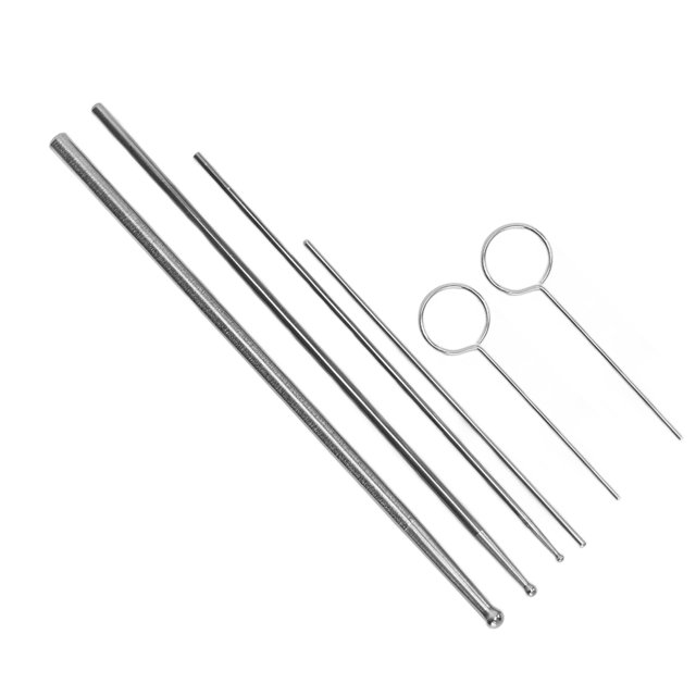 Reptiles Snake Sexing Probe Snake Probe Kit 5 Sizes Smooth Stainless Steel Non Toxic Anti Allergic with Storage Box for Snake Sexing Probe ANGGREK Otros