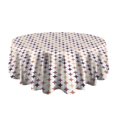 thumbnail image 5 of Fashionable Round Tablecloth 70x70in(178x178cm) – Waterproof Polyester Table Cover with Full Print Design, Wrinkle Resistant & Washable for Kitchen Dining Party Decor, 5 of 6