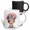 Multicolor, variant on 3drose, Adorable Cupcake Girl Illustration, 11oz Two-tone Yellow Mug