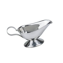 Supvox Silver Stainless Steel Gravy Boat Food Grade Rustproof for Dining
