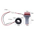 thumbnail image 4 of Three-Digit Display AC Current Voltage Frequency 3-in-1 Indicator 22mm Square Head LED Multi-Function Measuring Instrument Monitor AC60-500V 0-100A 20-75Hz, 4 of 8
