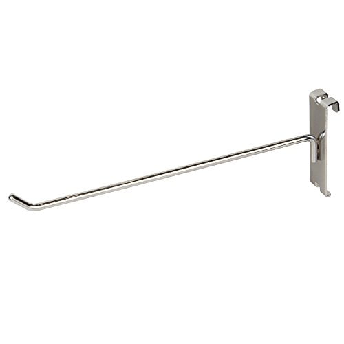 Econoco GW/H10 10" Grid Hook - Chrome Finish,Pack Size - 96
