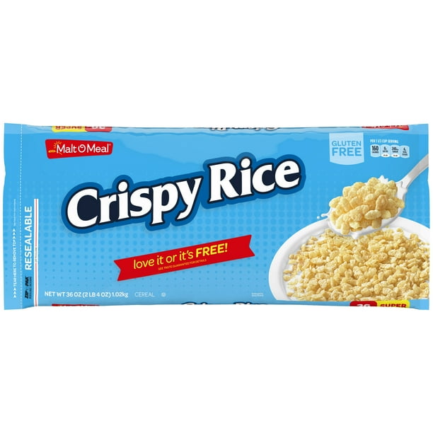 MaltOMeal Crispy Rice Breakfast Cereal, Gluten Free, Super Size Bulk