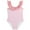 Pink, variant on ibiyuan Girls One Piece Swimsuits Bow Strap Modest Ruched Kids Bathing Suits Girls Comfortable Bow Back Girls Swimsuits Size 14-16 Tropical Print Mesh Summer Swimwear