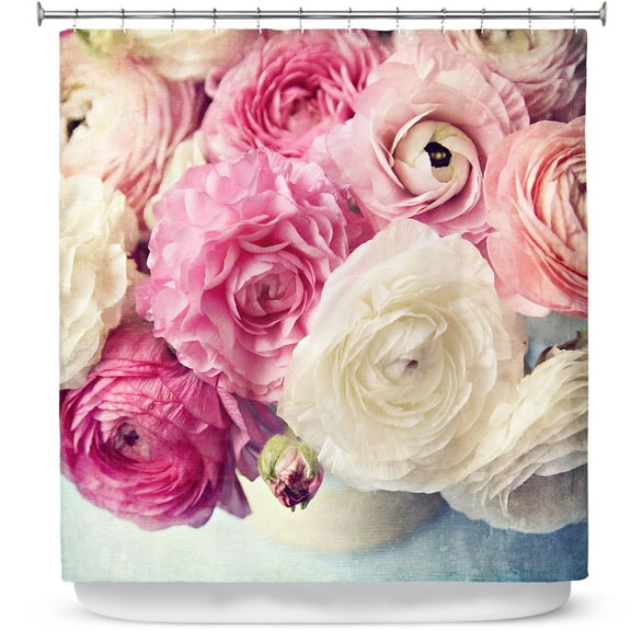 Shower Curtains 70" x 73" from DiaNoche Designs by Sylvia Cook - Shades of Pink
