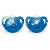 NUK Orthodontic Pacifiers, 0-6 Months, 2 Pack, Blue