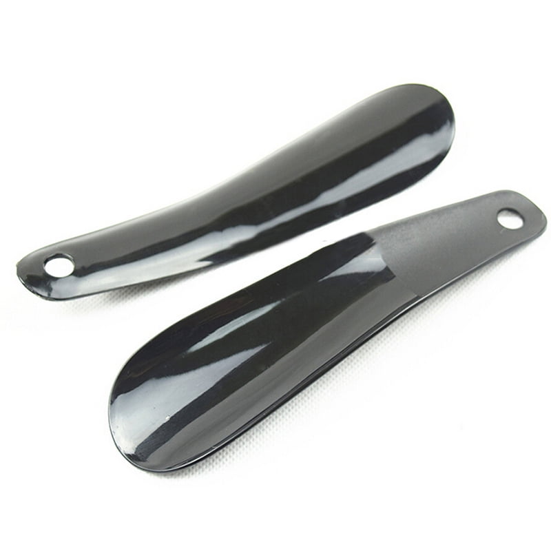 Pretty Plastic Shoe Horn Lifter Flexible Sturdy Slip 12cm Shoehorn Black G$ 