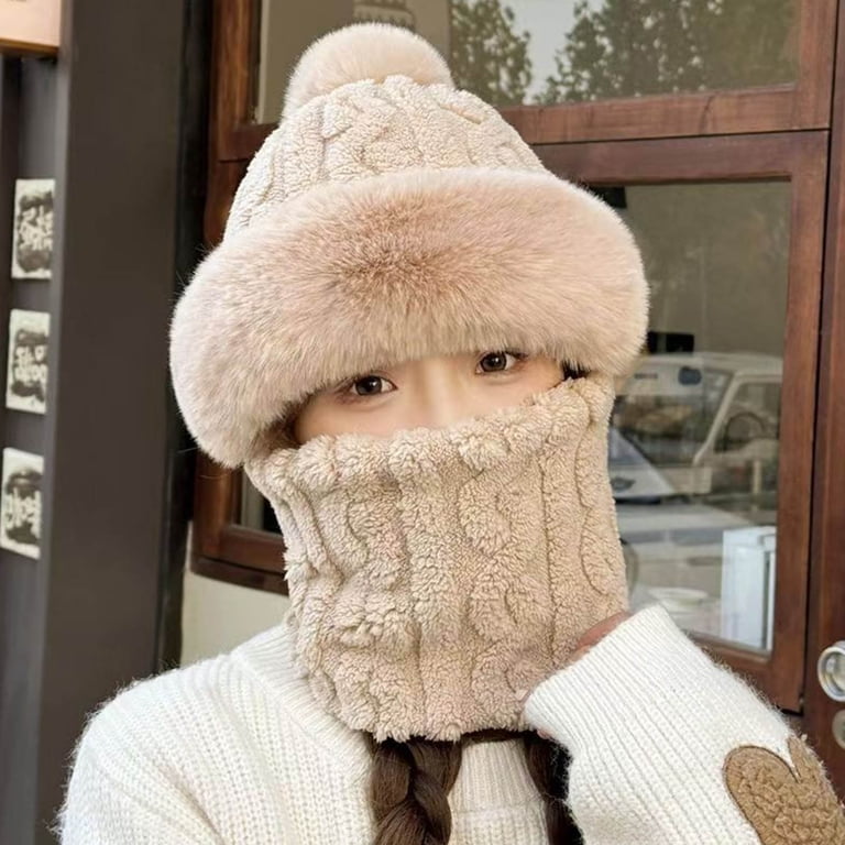 ZQUUVOU Womens Winter Knit Beanie Hat And Scarf Set Girls  display picture 2