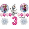 Frozen Pink 3rd Disney Movie Birthday Party Balloons Decorations Supplies by Anagram