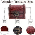 thumbnail image 2 of SandT Collection 3 inch Wooden Keepsake Treasure Chest Trinket Box  (Swirl), 2 of 6