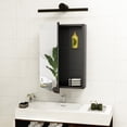 Fundin Bathroom Medicine Cabinet, Black Aluminum, Double Sided Mirror ...