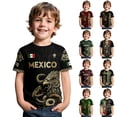 thumbnail image 2 of 2026 New Mexico Soccer Jersey Boys, Printed Mexico National Team Design, Mexican Jersey Soccer T-Shirt, Boys Crew Neck Short Sleeve Match Day Athletic Casual Football Shirt for Kids, 2 of 5
