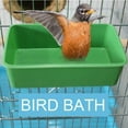thumbnail image 3 of 2 Pcs Bird Bathtub Parrot Parakeets Shower Bird Feeder for Cage Bathtub Box for Small Bird Parrot,Green, 3 of 12