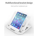 thumbnail image 2 of lionlar Laptop Stand, Portable Laptop Cooling Desk Holder, Adjustable Notebook Riser White, 2 of 9