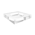 thumbnail image 1 of FixtureDisplays® 6x6x1" Acrylic Riser with 4" Centre Hole, Paper Weight Clear Acrylic Cube Riser Solid Block 18830-6x6-4, 1 of 3