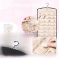thumbnail image 2 of Space-Saving Wall-Mounted Jewelry Organizer with Double-Sided Clear Pockets & Hooks - Small Black Hanging Storage for Necklaces, Earrings & Rings to Prevent Tangling and Keep Accessories Visible in, 2 of 6
