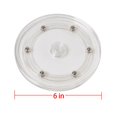 thumbnail image 2 of Plato giratorio Lazy Susan de 6 pulgadas, bandeja giratoria con rodamiento de bolas de acrílico para estante de especias, mesa, pastel, cocina, despensa, decoración, TV, ordenador portátil, monitor, 2 of 3