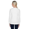 thumbnail image 2 of Devon & Jones Ladies' Perfect Fitâ„¢ Ribbon Cardigan 2XL WHITE, 2 of 3