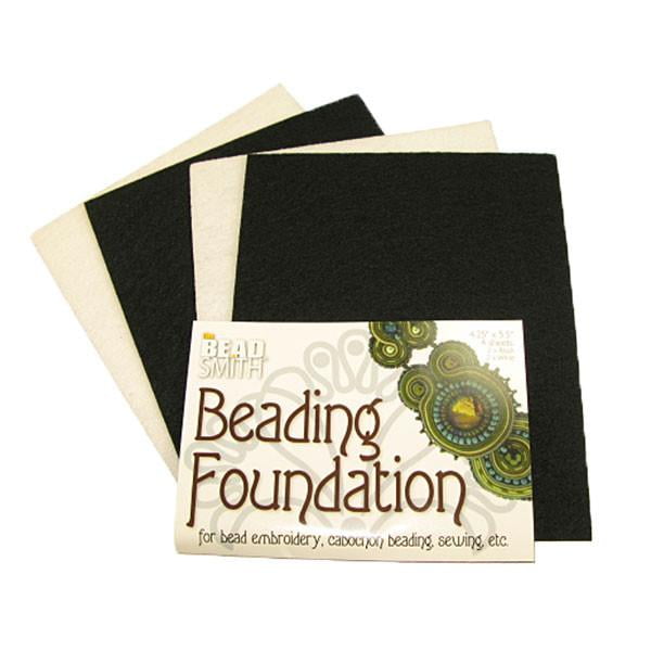 8.5x11 in Beading foundation bead embroidery beading BIG 4 x black sheets 