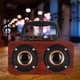 thumbnail image 4 of Radio FM portátil con conectividad inalámbrica y USB, altavoz Bluetooth de madera roja retro apto para exteriores, 4 of 8