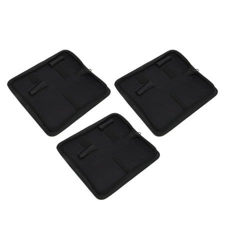 

3pcs Scissors Holder Pouch Large Capacity Lightweight Portable Black Scissors Bag for Salon Barber Stores