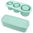 thumbnail image 4 of Molde para hacer cubitos de hielo con tapa, mini bandeja para cubitos de hielo para tazas de 30 a 40 onzas (verde), 4 of 7